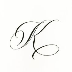 the letter k is made up of cursive writing