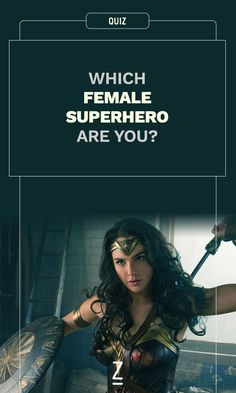 the poster for which female superhero are you?