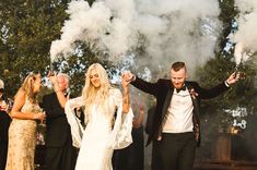 Modern Malibu Wedding Grand Entrance