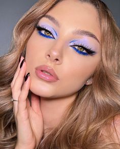 Shower Makeup, Summer Makeup Trends, Cute Eye Makeup, Purple Makeup, Makijaż Smokey Eye