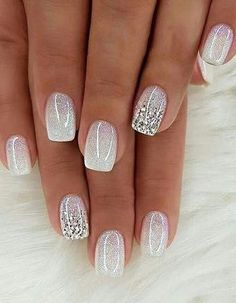 French Manicure Acrylic Nails, Wedding Nail Art Design, Smink Inspiration, Her Nails, Shiny Nails, Wedding Nails Design, Nail Art Wedding, Bride Nails