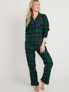 Just in time for the holidays, get your whole fam together for a jam session with our matching Jingle Jammies Two-piece set includes flannel pajama top and matching pajama pants.  Open neck, with spread collar and notched lapel.  Long sleeves.  Four- Matching Pajama Pants, Matching Family Holiday Pajamas, Family Holiday Pajamas, Matching Pajama, Flannel Pajama Sets, Plaid Pajamas, Holiday Pajamas, Flannel Pajamas, How To Hem Pants