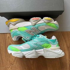 New Balance 9060 Dtlr Cyan Burst Sneakers Brand New Color: Green Size: Eu 42 (Men's 8.5 Or Women's 10) Best Choice For Running And Walking New Balance 9060, Shoes New Balance, New Balance Shoes, Sneaker Brands, New Balance, New Color, Athletic Shoes, Men's Shoes, Walking