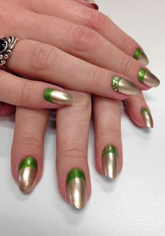 My newest #Goldman manicure! http://www.yliving.com/blog/friday-fun-goldman-led-table-lamp-nail-art/ Gold Nail Bracelet, Led Table Lamp, Home Decor