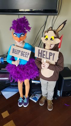 Clever Costumes, Classy Halloween Costumes, Wile E Coyote, Diy Halloween Costumes Easy, Homemade Costumes, Halloween Costume Contest, Homemade Halloween, Group Halloween Costumes