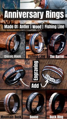 Wedding Anniversary Gift For The Husband - Personalize It With Engraving - Anniversary Rings His Wedding Band, Wood Wedding Bands, Military Relationships, Lifestyle Jewelry, Koa Wood Ring, Wooden Wedding Ring, Wood Wedding Ring, Wood Wedding Band, Future Wedding Plans