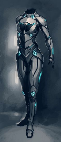 Sci Fi Outfit Concept Art, Female Scifi Armor, Futuristic Battle Suit, Scifi Suit Female, Robotic Armor Suits, Futuristic Female Character Concept, Futuristic Armour Female, Hero Suit Design, Scifi Bodysuit Character Design