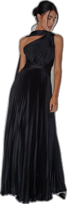 Maxi Dress Black, Pleated Maxi Dress, Satin Maxi, Pleated Maxi, Grand Entrance, Black Maxi Dress, Black Satin, Dress Black, Entrance