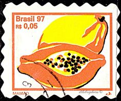 a stamp with an image of a woman's breast