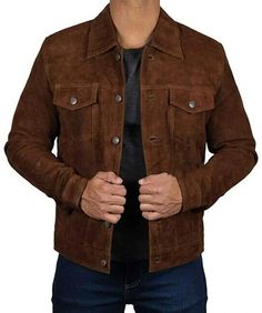 Brown Suede Leather Jacket, Suede Jacket Men, Aviator Leather Jacket, Classic Leather Jacket, Cafe Racer Jacket, Best Leather Jackets, Suede Leather Jacket, Distressed Jacket, Brown Suede Jacket