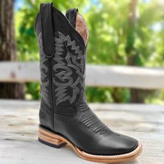 Botas vaqueras para Mujer - TM-WD0506-506 Women's Western Boots Western Boots Women, Embroidered Design, Western Boots, Rodeo, Womens Boots, Boots, Leather, Black