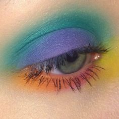 Koleksi Makeup, Make Up Designs, Funky Makeup, Easter Makeup, Rainbow Makeup, Makijaż Smokey Eye