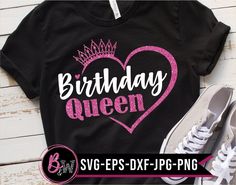 Birthday Queen SVG, Birthday Girl svg, Crown, Queen Birthday, Its My Birthday svg, Birthday shirt svg, Birthday Party svg, Cricut SVG file INSTANT DOWNLOAD - The files are available immediately for download after purchase. NOTE -These are digital cut or print files. No physical item will be shipped . If you are looking for a different format and design, please message me prior to purchasing You will receive 5 files in 1 zip folder: Files will be in a zip (compressed) folder. If you unaware how t Birthday Shirt Svg Free, Tshirt Printing Business, Birthday Queen Svg, Crown Queen, Deer Shirt, Queen Svg, Queen Birthday, Birthday Queen, Birthday Wine