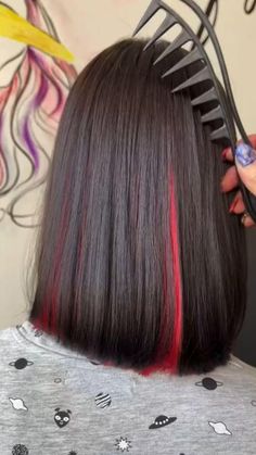 Under Hair Dye, Hidden Hair Color, Hair Color Underneath, Peekaboo Hair, Diy Hair Color, Hair Color Streaks, Hair Color Crazy, Long Hair Color, Hair Red