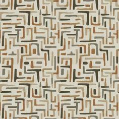 an abstract pattern in brown, beige and grey colors on a white background for upholstering fabric or wallpaper