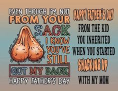 a father's day card with an image of two pears