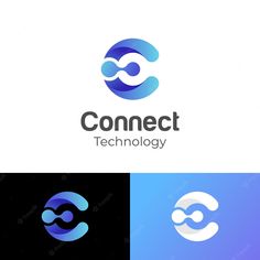 the logo for connect technology, which is designed to look like an o - letter