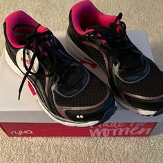 Ryka 6.5 Walking Athletic Shoe Comfortable Made For Women Memory Foam Brand New Pink Synthetic Walking Shoes For Running Errands, Pink Synthetic Walking Shoes For Errands, Pink Synthetic Round Toe Walking Shoes, Athletic Shoe, Walking Shoes, Athletic Women, Comfortable Shoes, Pink Color, Memory Foam