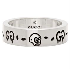 Gucci Ghost Ring Size 12. No Marks Or Scratches. Comes With Box And Dust Bag 100% Authentic Bought At Gucci Store In Miami. Gucci Ghost Ring, Ghost Ring, Gucci Ghost, Gucci Store, Gucci Jewelry, Womens Jewelry Rings, Miami, Dust Bag, Ghost