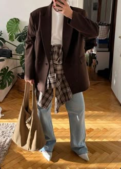 Brown Blazer Outfit, Autumn Trends, Blazer Outfit, Outfit Trends, Rainy Day Outfit, Blazer Outfits