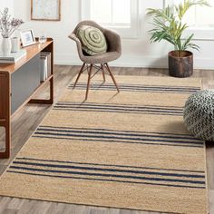 Navy Horizon Jute Rug Striped Jute Rug, Grunge Aesthetic Room Decor, Grunge Aesthetic Room, Dark Academia Room Decor, Y2k Room Decor, Light Academia Room Decor, Room Decor Dark, Kawaii Room Decor, Shabby Chic Room