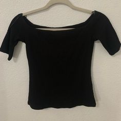 Brand New Has Never Been Worn And Still Has Tags H&m Black Short Sleeve Tops, Fitted H&m Crop Top For Day Out, Trendy H&m Tops For Night Out, Chic Fitted H&m Crop Top, Casual Black H&m Tops, H&m Fitted Tops For Night Out, Fitted H&m Tops For Night Out, Polka Dot Crop Top, White Lace Crop Top