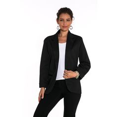 Black 3/4 Sleeve Fashion Lady Suit Lady Suit, Fashion Lady, Sleeve Fashion, Sleeves (women), Simple Patterns, Quarter Sleeve, Three Quarter Sleeves, Business Fashion, Three Quarter