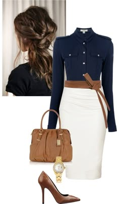 16 Elegant Polyvore Combinations Elegant Work Outfits, Professional Attire, Winter Outfits For Work, Looks Chic, Work Outfits Women, Work Wardrobe, 가을 패션, Fashion Mode, Work Attire