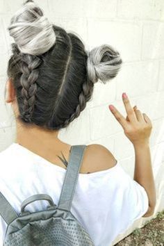 40-cute-hairstyles-for-teen-girls-28 Teenage Hairstyles, Popular Short Hairstyles, Hair Artist, Two Braids, Penteado Cabelo Curto, Teen Hairstyles, Natural Hairstyles, Hairstyles For School