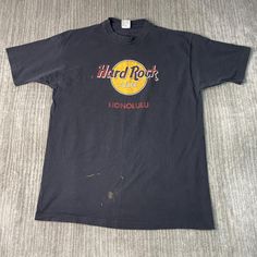 Vintage 90s Hard Rock Cafe Honolulu Hawaii Spell Out Made in USA Streetwear Black Graphic T Shirt Extra Large Mens Condition:  Fair Used Condition = Staining Throughout The T Shirt Due To Age And Wear  Measurements: Please see photos above for all measurements IF YOU BUY TWO OR MORE ITEMS USE THE CODE BUNDLE @ CHECK TO SAVE 20% WE SHIP WITHIN 24 HOURS AFTER PURCHASE! Please be aware that we do not offer free returns!! The Buyer is responsible for the cost of the return label.  Follow us on TikTok & Instagram @findsnostalgic and tag us in your finds Honolulu Hawaii, Hard Rock Cafe, Honolulu, Hard Rock, No Response, Graphic Tshirt, Cafe, Street Wear, Tops & Tees