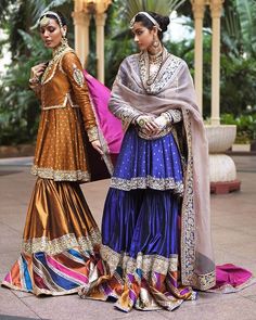 Lakme Fashion Week 2020, Sharara Suit Designs, Silk Outfits, Sharara Designs, Tandoori Masala, Pakistani Bridal Dresses, Lakme Fashion Week, Dress Indian Style