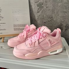 Lasaky - Pink Casual Sports Shoes for Older Children, Stylish Leather-look Running Shoes How To Tie Shoes, Trendy High Heels, Pretty Sneakers, Basic Shoes, Jordan Shoes Retro, Cute Nike Shoes, Cute Sneakers, Cute Nikes, Pink Sneakers