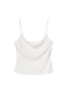 The Amber Top is crafted from a hammered crepe fabric in an off-white hue. This elegant camisole features slim adjustable straps and a beautifully-draped neckline. This style runs true to size. Shop Tops. Styling Tip: Pair with fluid black trousers and a silver bag for a refined evening look. Amber Top, Silver Bag, Silver Bags, Draped Neckline, Shop Tops, Black Trousers, Crepe Fabric, Fall 2024, Camisole Top