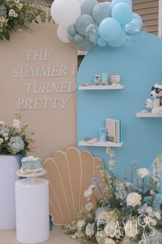 The Summer I Turned Pretty Coastal Photo Backdrop, Beach Birthday Backdrop, The Summer I Turned One Party, Coastal Granddaughter Birthday Party