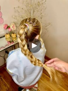 3d Braid, Mini Braids, Braid Tutorial, Hair Ponytail, Kids Hair, Hairstyles For School, Braid Styles, Hair Videos, Kids Hairstyles