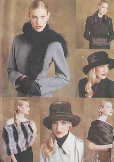 This Sewing Pattern is new old stock, factory fold. It has some storage wear. Sewing Instructions are in English and French. Shipping overseas multiple items: please ask for shipping quote. Vogue Accessories, Collar Scarf, Brim Hats, Womens Sewing Patterns, Women's Hats, Brim Hat, Favorite Things Gift, Wedding Shop, Hats For Women