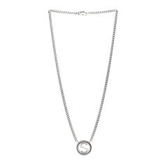 This an authentic GUCCI Sterling Silver Interlocking G Textured Pendant Necklace. The necklace is crafted of sterling silver and features a textured interlocking G pendant stationed on a link chain. Gucci Jewelry, The Necklace, Link Chain, Sterling Silver Necklaces, Silver Necklaces, Chains Necklace, Sterling Silver Jewelry, Pendant Necklace, Gucci