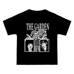 Cotton tee The Garden Merch, Band Logo T-shirt For Alternative Fashion, Halloween Band Merch T-shirt With Front And Back Print, Halloween Band Merch T-shirt With Print, Band Merch T-shirt With Front Print, Alternative Style Graphic Print T-shirt For Music Festivals, Alternative Graphic T-shirt For Music Festivals, Alternative Style Graphic Tee For Music Festivals, Alternative Graphic Print T-shirt For Music Festivals