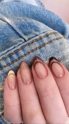 Looking for the perfect fall and winter 2023 nail idea? We got you covered. Ahead, we cover the latest nail trends for winter 2023 so you can find simple nail designs that you can recreate at home. #nails Nail inspo Simple Fall Nails, Casual Nails, Pretty Gel Nails, Soft Nails, Neutral Nails, Fall Nail, Pretty Acrylic Nails, Short Acrylic Nails