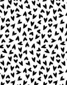 black and white hearts drawn in ink on a white background stock photo 397982