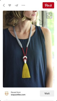 Ethnic Necklaces, Tassel Jewelry, A Necklace