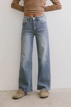 Sellyah Straight Leg Jeans Denim Material, Summer Aesthetic, Distressed Jeans, Wide Leg Jeans, Straight Leg Jeans, Leg Jeans, Straight Leg, High Rise, My Style