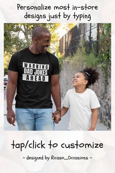 Warning Dad Jokes Ahead T-Shirt - tap/click to get yours right now! #TShirt #ricaso, #fathers #day, #father, #daddy, Unisex Black T-shirt For Father's Day, Black Unisex T-shirt For Father's Day, Unisex Black T-shirt In Ring-spun Cotton, Unisex Black Ring-spun Cotton T-shirt, Funny T-shirt For Father's Day Streetwear, Black T-shirt For Streetwear, Father's Day Black Relaxed Fit T-shirt, Father's Day Black Graphic Tee, Black Relaxed Fit T-shirt For Father's Day