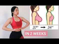 an image of a woman showing how to use her waist