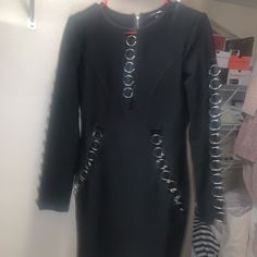 Brand Nwt Fashion Nova Edgy Long Sleeve Bodycon Party Dress, Black Edgy Bodycon Dress For Evening, Edgy Black Bodycon Dress For Going Out, Edgy Long Sleeve Party Dress, Edgy Black Bodycon Evening Dress, Edgy Long Sleeve Dress For Date Night, Edgy Long Sleeve Evening Mini Dress, Edgy Long Sleeve Bodycon Dress, Edgy Black Dress For Going Out