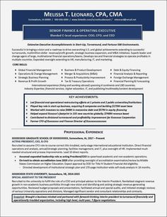 a professional resume template for an experienced finance executive, it's easy to use