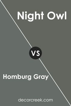 the words night owl and hombburg gray are shown