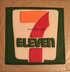 a cake with the number seven on it