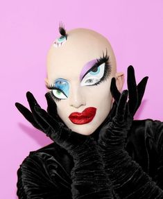 Surrealist Eye, Sasha Velour, Drag Make-up, Sugarpill Cosmetics, Drag Makeup, Halloween Inspo, Clown Makeup, Club Kids, Drag Queens