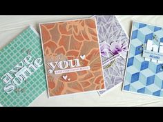 three cards with different designs on them and some type of lettering that says, you make everything better